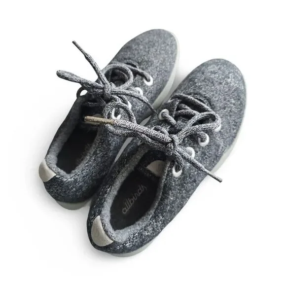 Allbirds Wool Runners Women’s Size 8 Gray Merino Wool Lace Up Comfort Sneakers - Picture 13 of 16